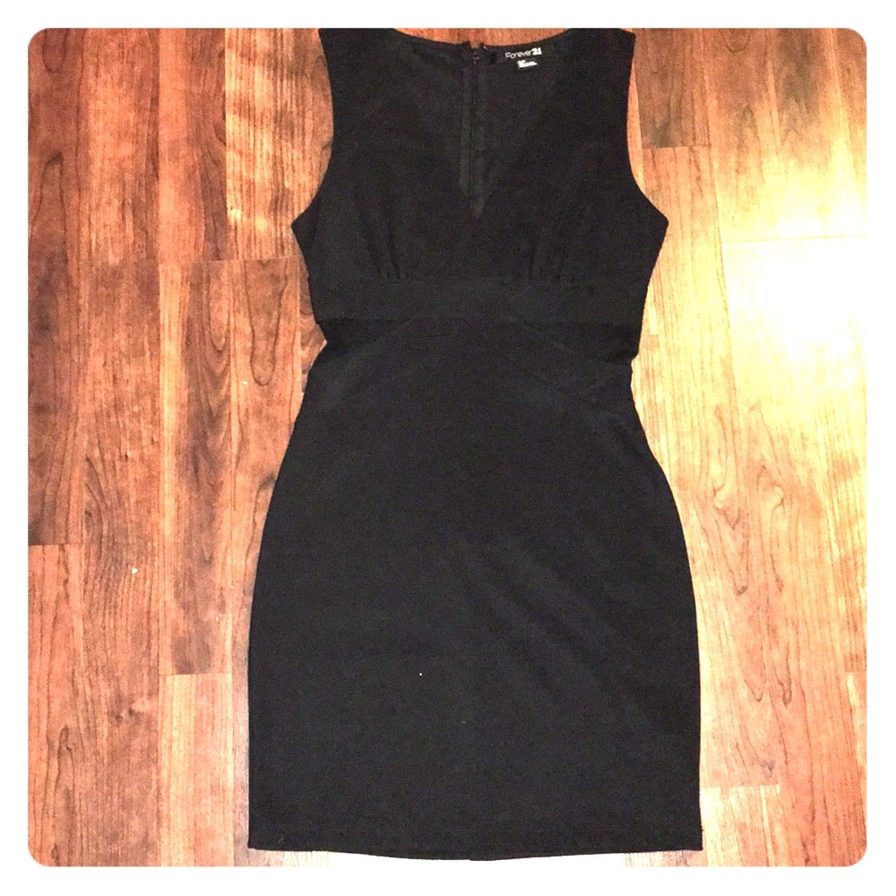 Forever 21 black bodycon dress
